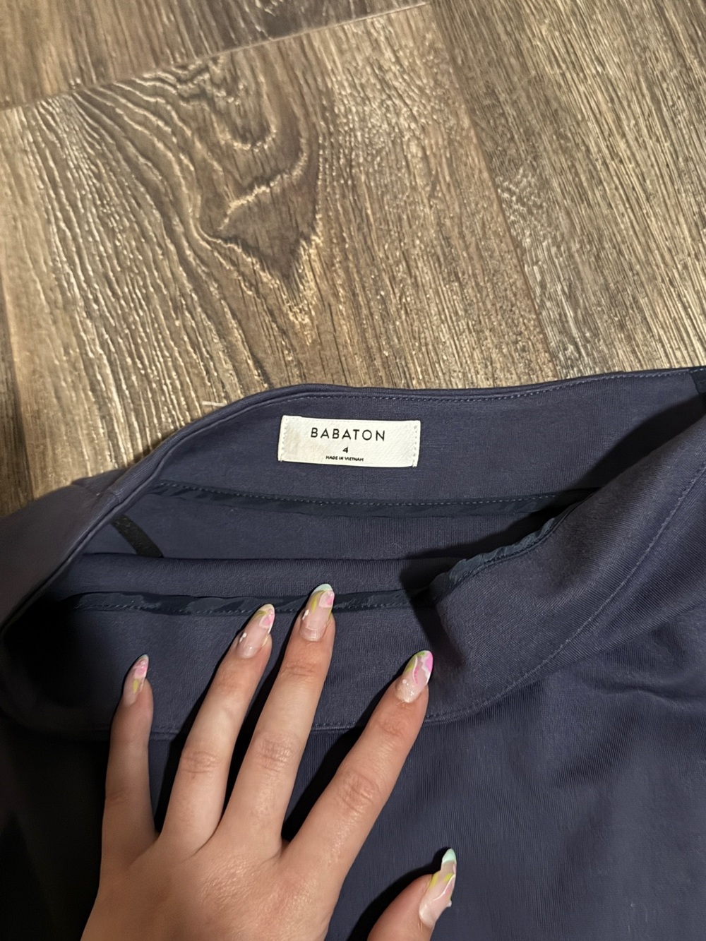 Aritzia Babaton Billy Asymmetric Button-Trim Skirt - Picture 4 of 5